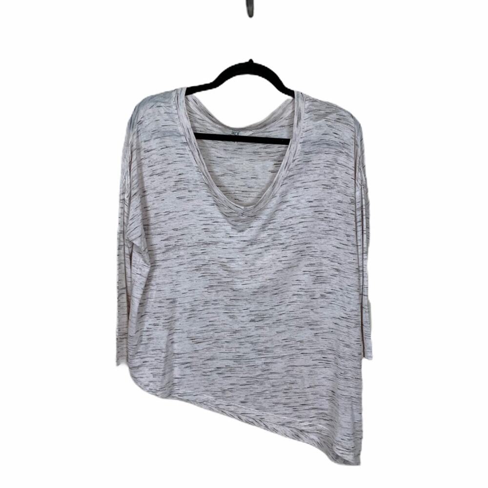 Jack BB Dakota V Neck 3/4 Sleeve Tee Beige Size M